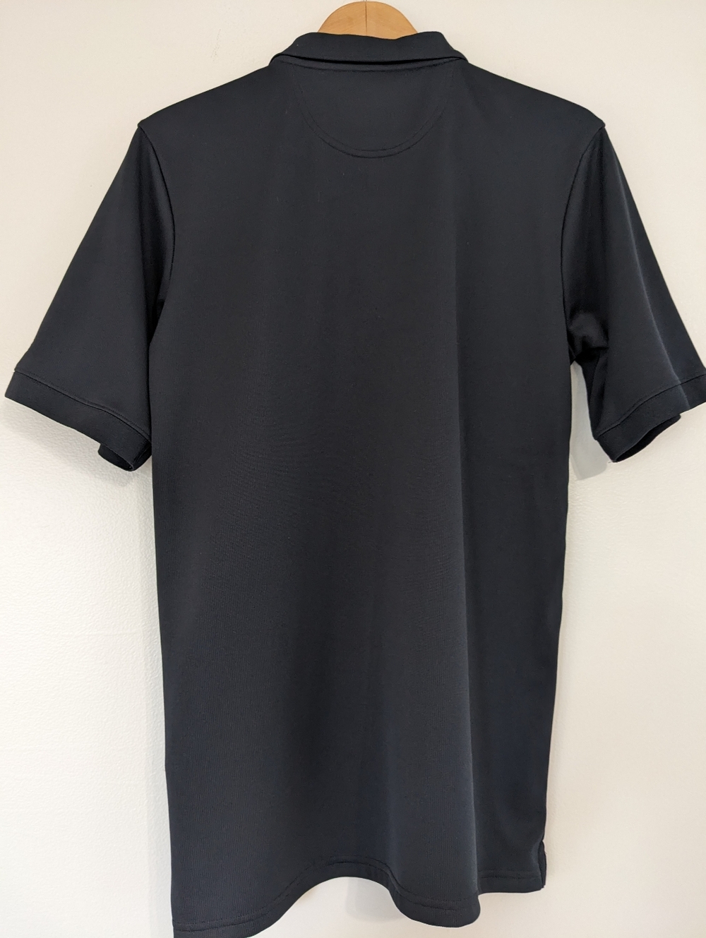 Cabela's Polo Shirt Mens Medium Black Ribbed Logo Outdoor Golf Short Sleeve - Picture 5 of 10